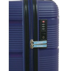 Walizna włoskiej firmy Dielle z kolekcji 170 kabinowa 55 cm w kolorze niebieskim